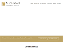 Tablet Screenshot of michiganpavers.com
